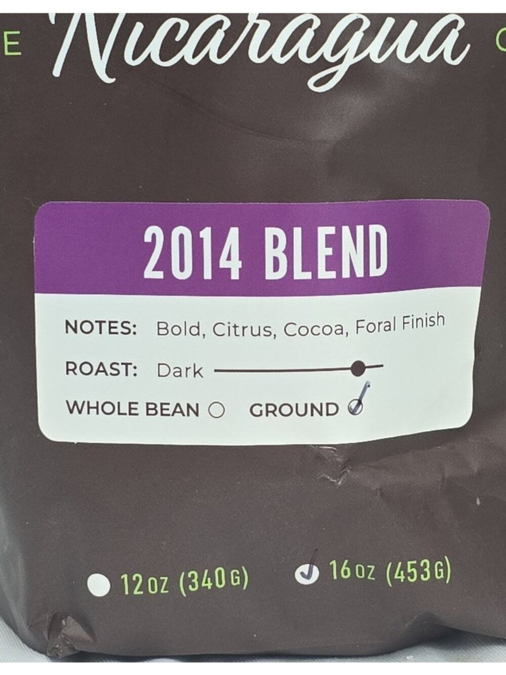 Santa Lucia Coffee Year Blend 2-PACK Nicaraguan Dark Roast Ground Coffee 16oz EA - Picture 2 of 3
